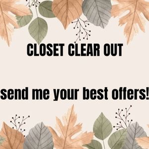 Closet Clear out!